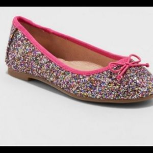 Pink Leslie Girls ballet flat